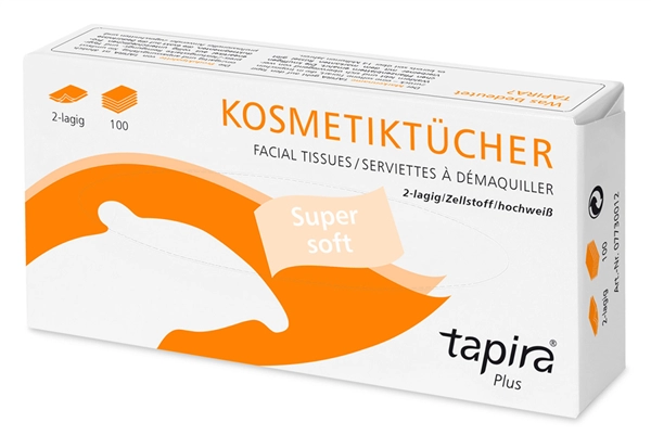 Een tapira kosmetikdoekjes plus 2-laags helderwit koop je bij NiceSupplies.nl