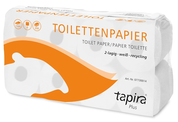 Een tapira toiletpapier 2-laags wit grootverpakking koop je bij NiceSupplies.nl