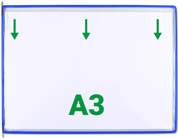 Een tarifold drehzapfentafel din a3 quer blauw koop je bij NiceSupplies.nl