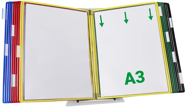 Een tarifold t-display tafelstandaard metaal din a3 koop je bij NiceSupplies.nl