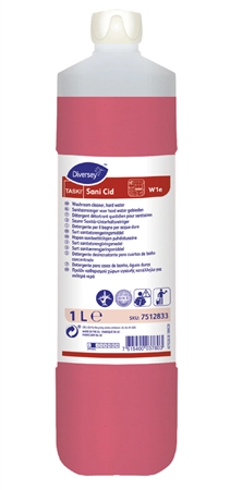 Een taski sanitair-onderhaltsreiniger sani cid-1 liter koop je bij NiceSupplies.nl