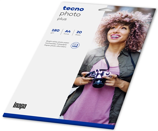 Een tecno inkjet-foto-papier 'photo plus' din a4 180gr koop je bij NiceSupplies.nl