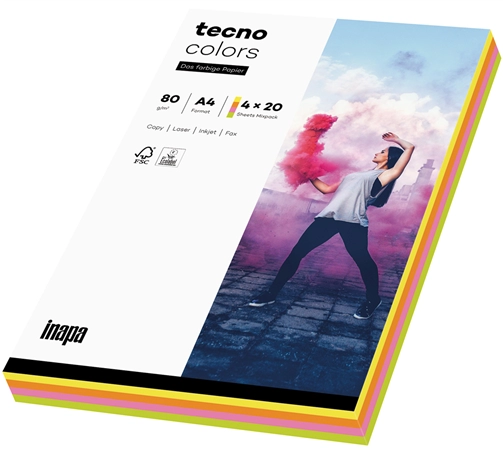 Een tecno kopieerpapier colors a4 80gr neonpink koop je bij NiceSupplies.nl