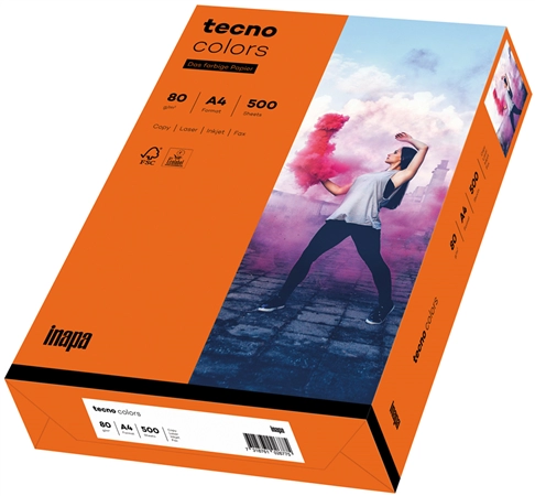 Een tecno printpapier colors a4 160gr intensgeel koop je bij NiceSupplies.nl