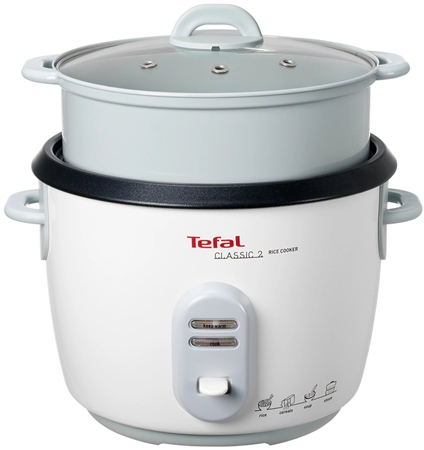 Een tefal reiskoker rk1011 leistung: 700 watt zilver/wit koop je bij NiceSupplies.nl