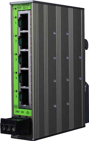 Een terz unmanaged industrial ethernet switch nite-rs5-1100 koop je bij NiceSupplies.nl