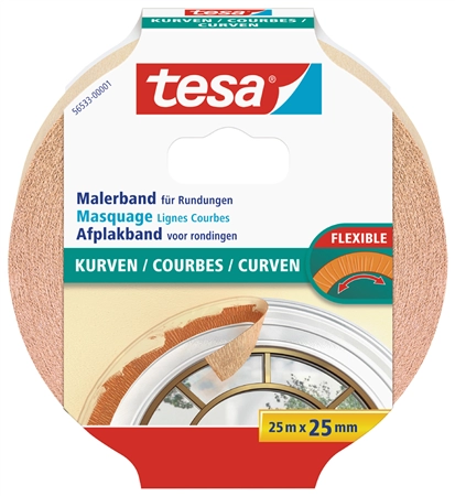 Een tesa maler hochkrepp papierafdekband 38 mmx25 m beige koop je bij NiceSupplies.nl