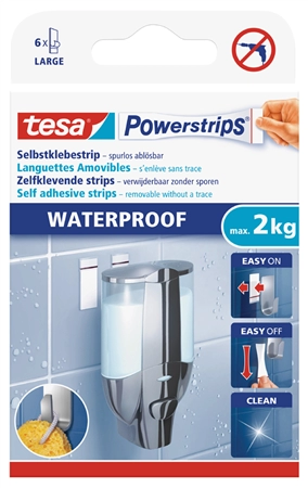 Een tesa powerstrips kleefpads small waterproof wit koop je bij NiceSupplies.nl