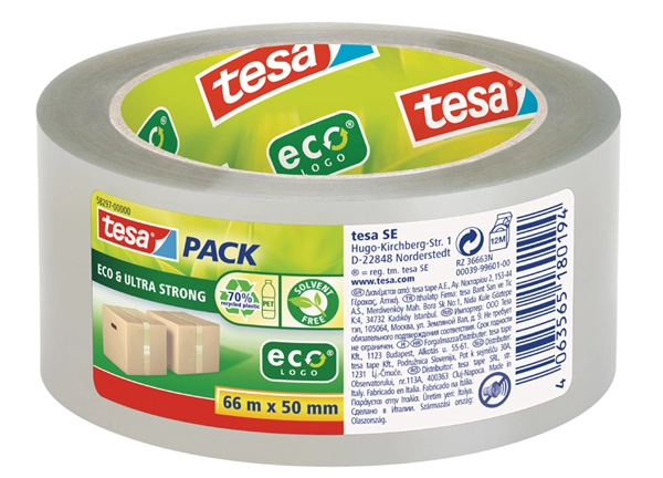 Een tesapak eco & ultra strong verpakkingstape 50mmx66m koop je bij NiceSupplies.nl