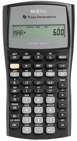 Een texas instruments finanzrekenmachine ti-ba ii plus koop je bij NiceSupplies.nl