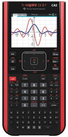 Een texas instruments rekenmachine ti-nspire cx-ii t cas koop je bij NiceSupplies.nl