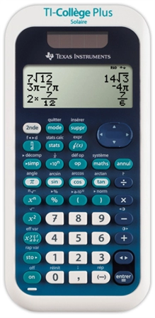 Een texas instruments schoolrekenmachine ti-collÜge plus solaire koop je bij NiceSupplies.nl