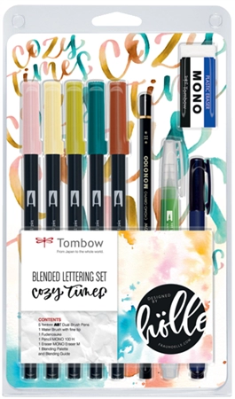 Een tombow blended lettering-set good vibes 9-delig koop je bij NiceSupplies.nl