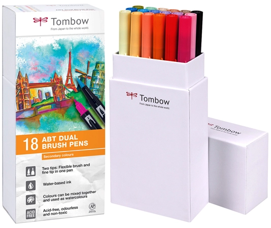 Een tombow duo-viltstift dual brush pen abt sekundrverf koop je bij NiceSupplies.nl