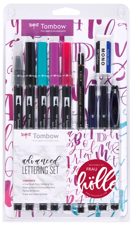 Een tombow handlettering-set advanced 10 stuks set koop je bij NiceSupplies.nl