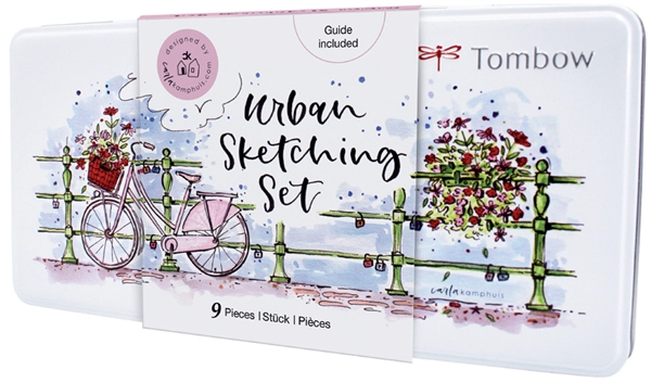 Een tombow urban sketching set 10-delig koop je bij NiceSupplies.nl