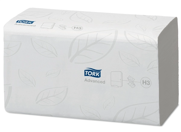 Een tork advanced handdoekpapier 230x230 mm wit z-vouw koop je bij NiceSupplies.nl