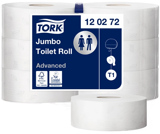 Een tork grote rollen-toiletpapier jumbo 2-laags wit 360 m koop je bij NiceSupplies.nl