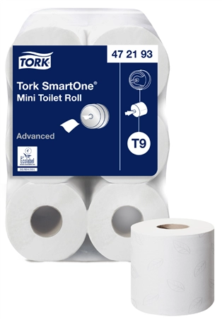 Een tork grote rollen-toiletpapier smartone mini wit 111,6 m koop je bij NiceSupplies.nl