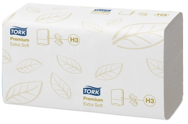 Een tork premium handdoekpapier 226x230 mm wit z-vouw koop je bij NiceSupplies.nl