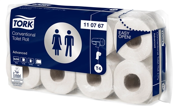 Een tork toiletpapier 2-laags wit koop je bij NiceSupplies.nl