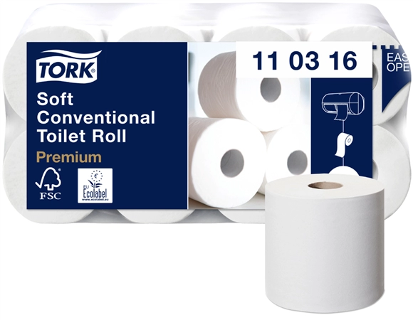 Een tork toiletpapier 4-laags wit koop je bij NiceSupplies.nl