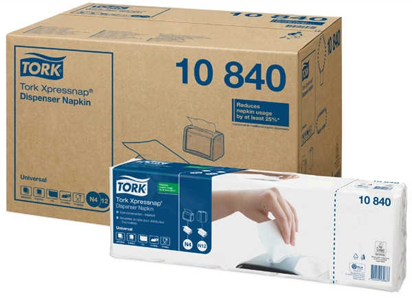 Een tork xpressnap spender-servetten 213x330 mm wit koop je bij NiceSupplies.nl