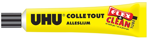 Een uhu alleslijm flex en clean kunststof tube 20gr koop je bij NiceSupplies.nl