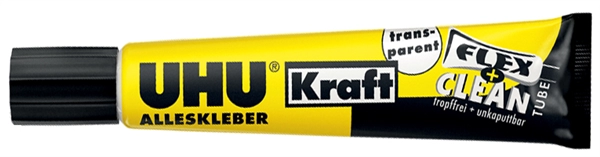 Een uhu alleslijm kraft flex en clean transparant 18gr koop je bij NiceSupplies.nl