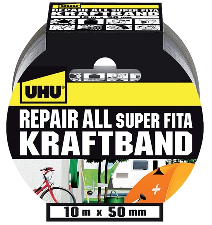 Een uhu kraftband repair all b50mmxl10 m zilver koop je bij NiceSupplies.nl