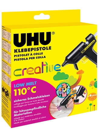 Een uhu lage temperatuur-lijmpistool low melt creatief koop je bij NiceSupplies.nl