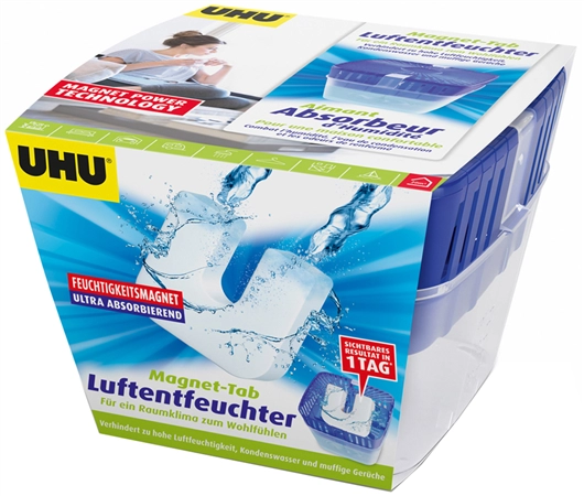 Een uhu luchtentfeuchter feuchtigkeits-magneet 2x450 g koop je bij NiceSupplies.nl