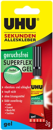 Een uhu secondelijm superflex gel 3gr in tube koop je bij NiceSupplies.nl