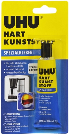 Een uhu speciaal lijm hart kunststof 30gr in tube koop je bij NiceSupplies.nl