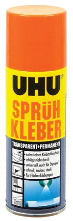 Een uhu spray lijm permanente transparant 500 ml koop je bij NiceSupplies.nl