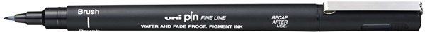 Een uni-ball fineliner pin 000200br gf dark grey koop je bij NiceSupplies.nl