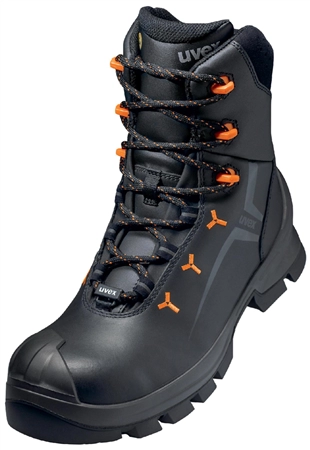 Een uvex 2 vibram winter veiligheidsschoen s3 zwart/orange gr. 35 koop je bij NiceSupplies.nl