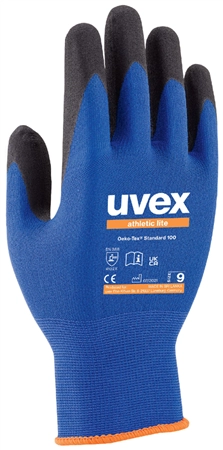 Een uvex werkhandschoenen athletic lite blauw/antraciet gr. 6 koop je bij NiceSupplies.nl