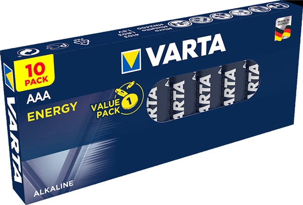 Een varta alkaline batterij energy micro aaa-lr3 koop je bij NiceSupplies.nl