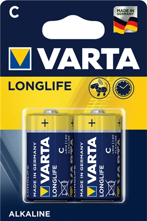 Een varta alkaline batterij longlife baby c-lr14 koop je bij NiceSupplies.nl