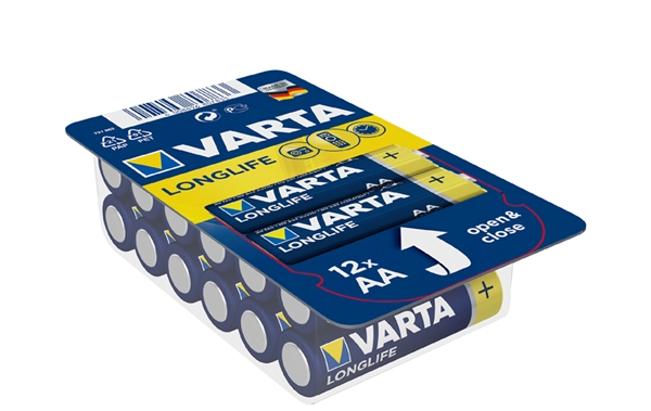 Een varta alkaline batterij longlife big box mignon aa koop je bij NiceSupplies.nl