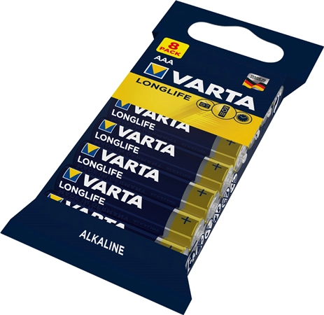 Een varta alkaline batterij longlife micro aaa koop je bij NiceSupplies.nl