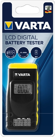 Een varta batterij accu-tester met lcd aanduiding zwart koop je bij NiceSupplies.nl