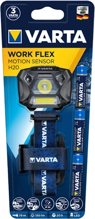 Een varta koplamp work flex motion sensor h20 inkl 3x aaa koop je bij NiceSupplies.nl