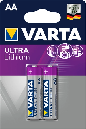 Een varta lithium batterij ultra lithium mignon aa 2 stuks koop je bij NiceSupplies.nl