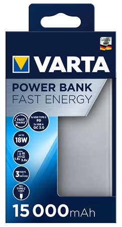 Een varta mobiler reserve-accu power bank fast energy 20000 koop je bij NiceSupplies.nl