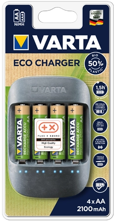 Een varta oplader eco charger incl 4x mignon aa koop je bij NiceSupplies.nl