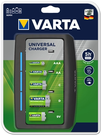 Een varta oplader universeel charger koop je bij NiceSupplies.nl