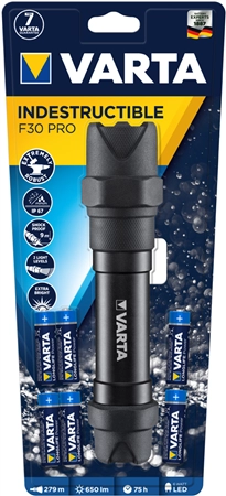 Een varta zaklamp indestructible f30 pro inkl 6x aa koop je bij NiceSupplies.nl