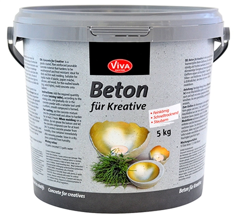 Een viva decor giet-beton feinkörnig 1,5 kg eimer koop je bij NiceSupplies.nl